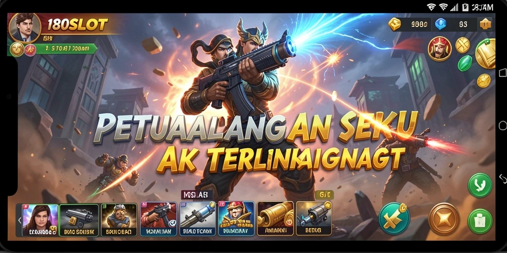 Tampilan menarik dari gameplay seru 180SLOT.