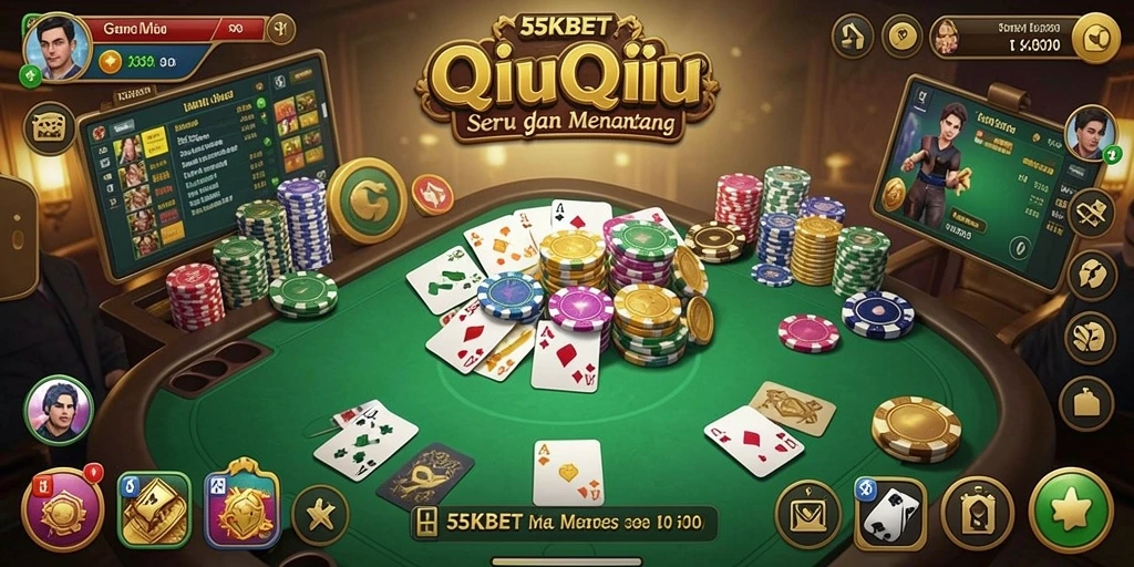 Gameplay seru QiuQiu di 55KBET.
