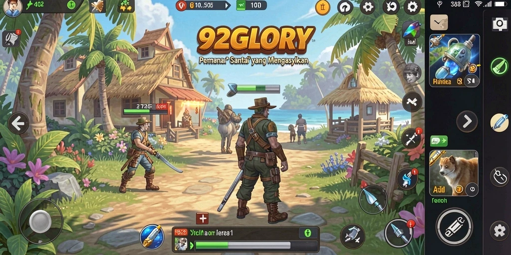 Screenshot gameplay 92GLORY menampilkan aksi menyenangkan dalam permainan Casual.