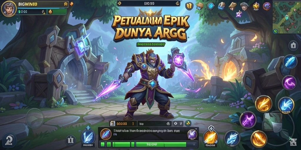 Tangkapan layar menampilkan aksi seru dalam BIGWIN88 ARPG.
