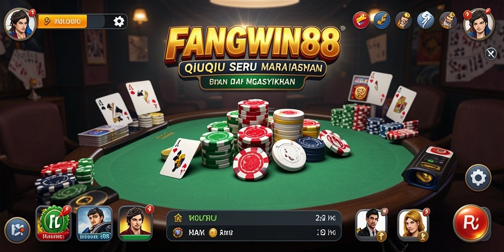 Gameplay penuh aksi dalam FANGWIN88 QiuQiu.