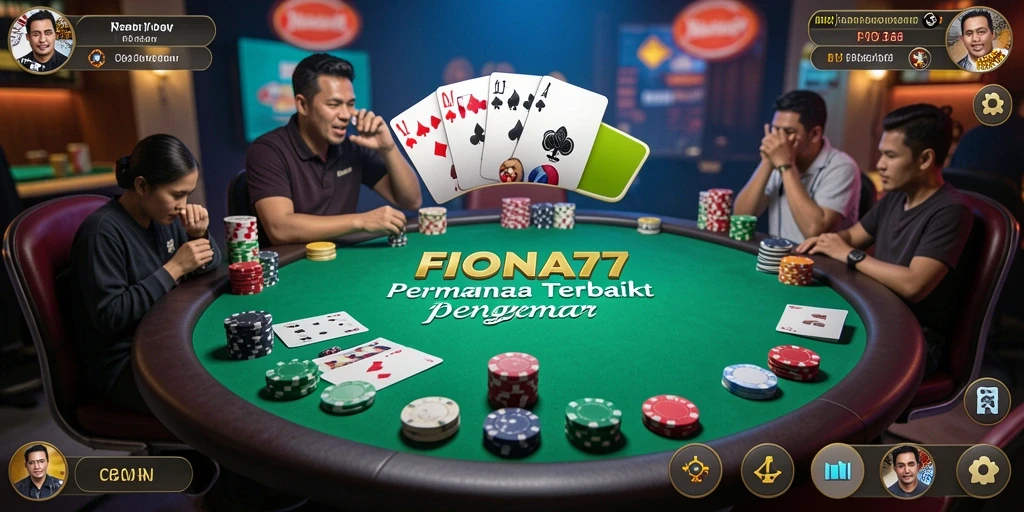 Screenshot gameplay FIONA77 menampilkan pengalaman poker yang menarik.