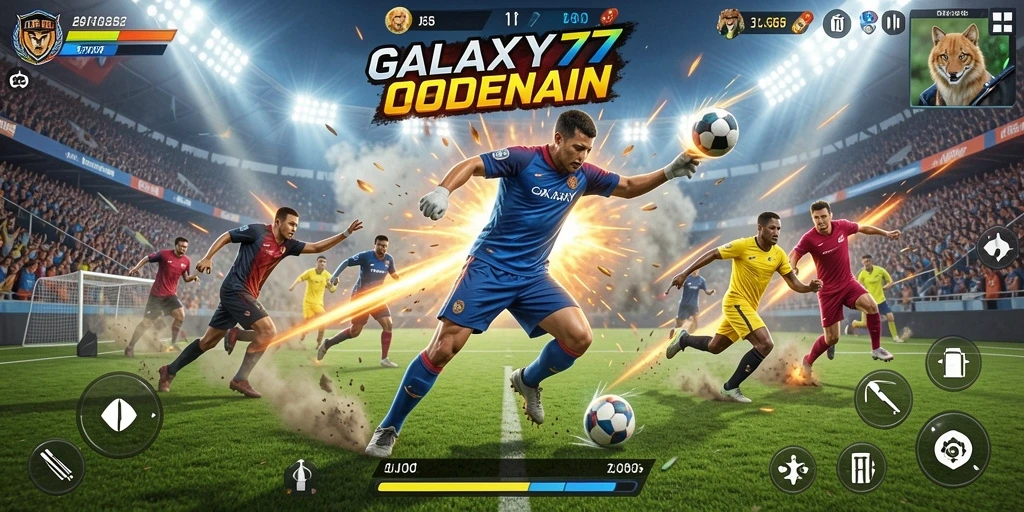 Tampilan gameplay menarik dalam GALAXY77 yang menggambarkan olahraga seru.