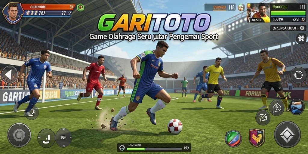 Tampilan gameplay seru dalam olahraga yang menantang.