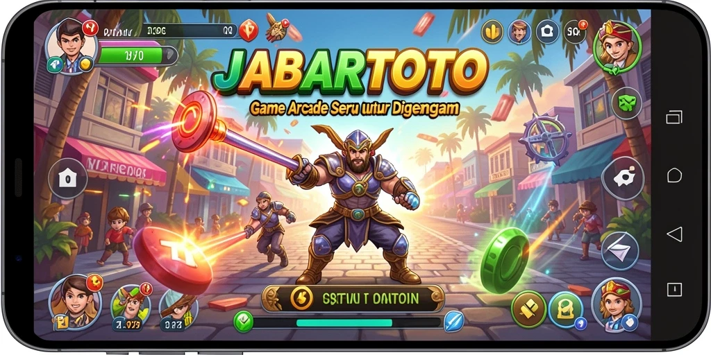 Tangkapan layar JABARTOTO menunjukkan keseruan gameplay arcade yang mendebarkan.