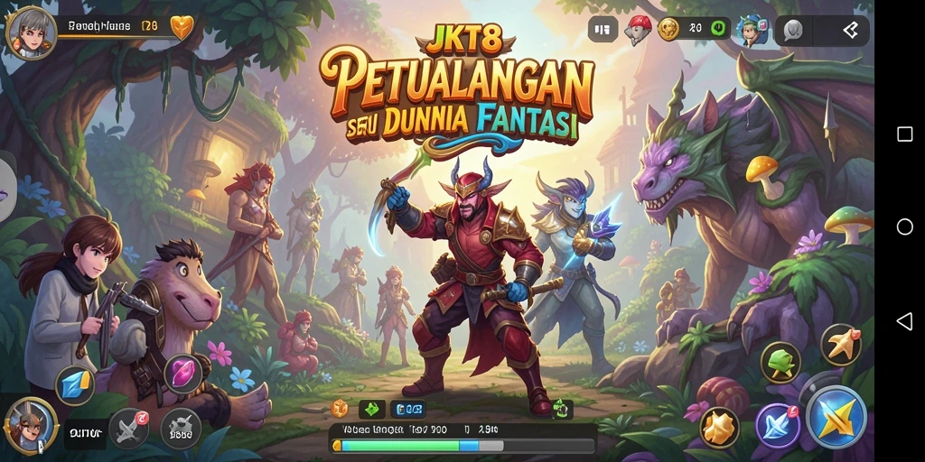 Tangkapan layar gameplay JKT8 menampilkan petualangan yang mendebarkan dan grafis menawan.