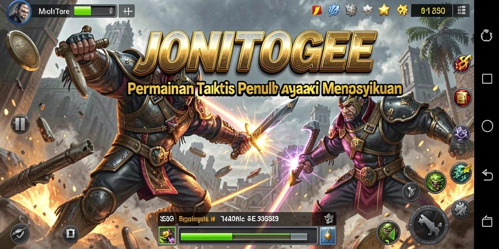 Tampilan gameplay JONITOGEL yang penuh aksi seru.