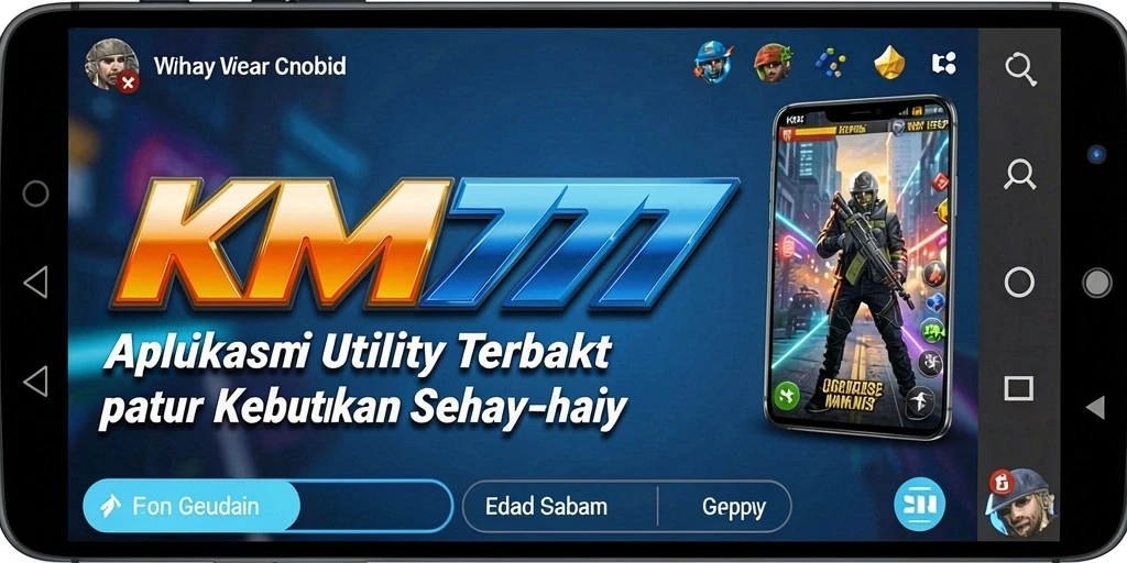 Tampilan antarmuka KM777 yang modern dan intuitif.