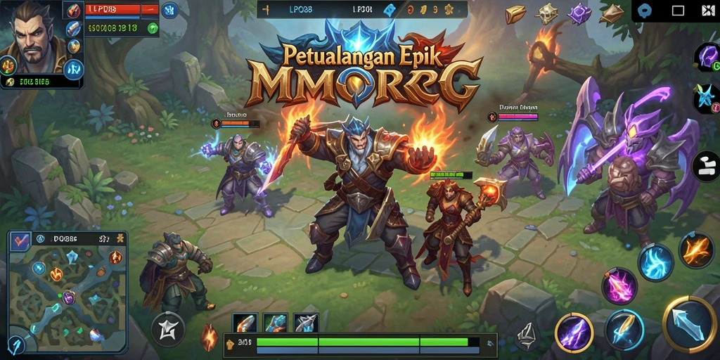 Tampilan menarik dari gameplay LPO88, menampilkan petualangan MMORPG yang seru.