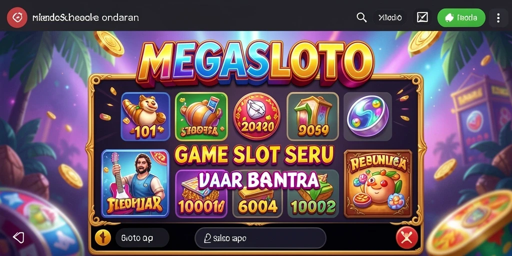 Tampilan gameplay seru dan menarik di MEGASLOTO.