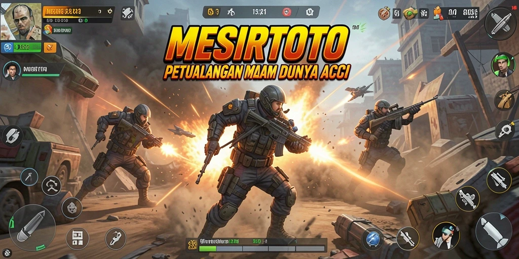 Tampilan gameplay seru dalam petualangan MESIRTOTO.
