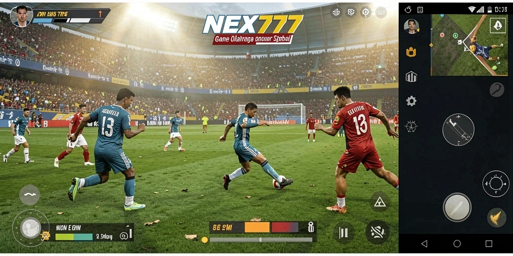 Tampilan menarik gameplay NEX777 dalam pertandingan olahraga.