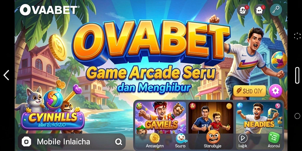 Tampilan gameplay seru dari OVABET dengan berbagai level menantang.