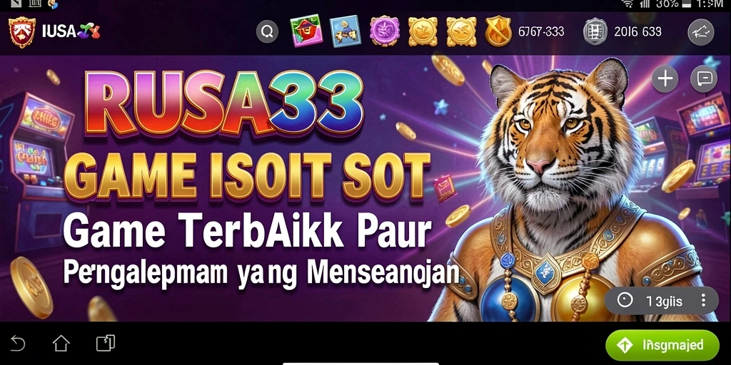 Screenshot gameplay RUSA33 yang menampilkan keseruan bermain slot.