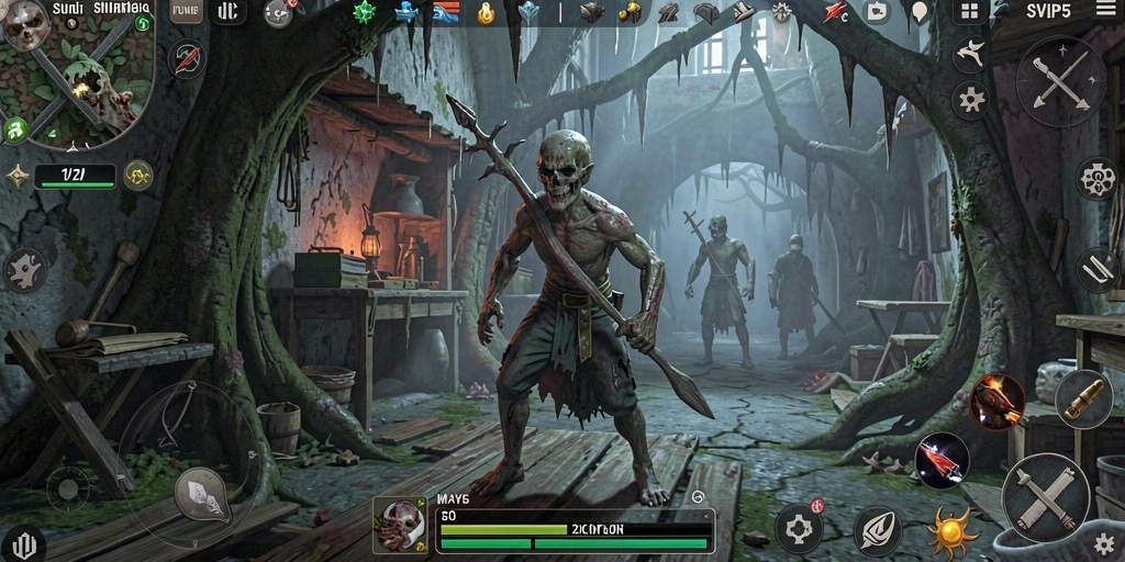 Screenshot menampilkan momen menegangkan dalam gameplay SVIP5.