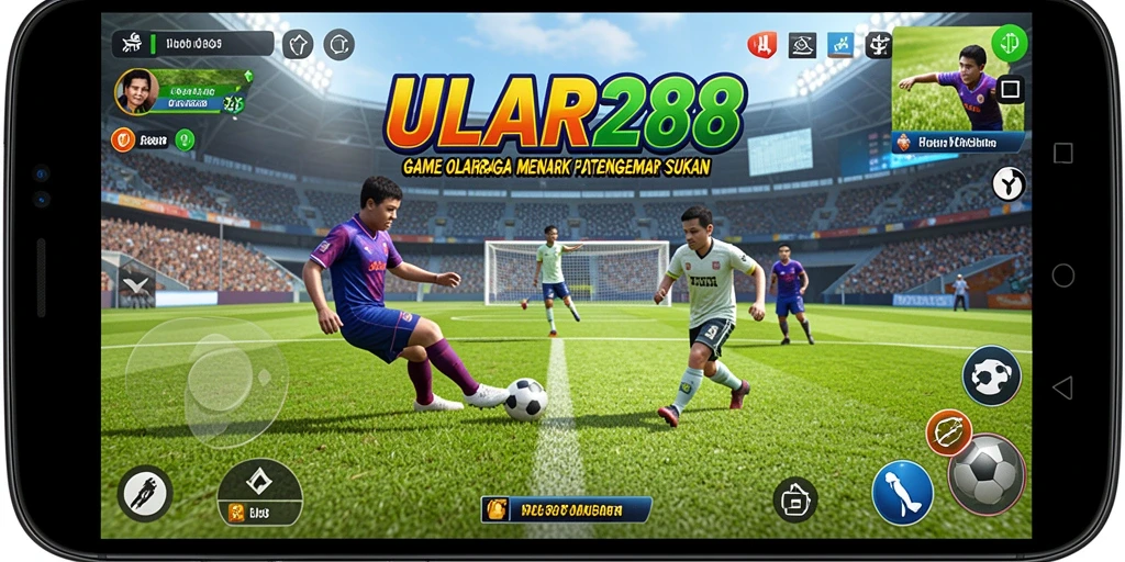 Tampilan gameplay seru di ULAR288 saat bertanding di arena olahraga.