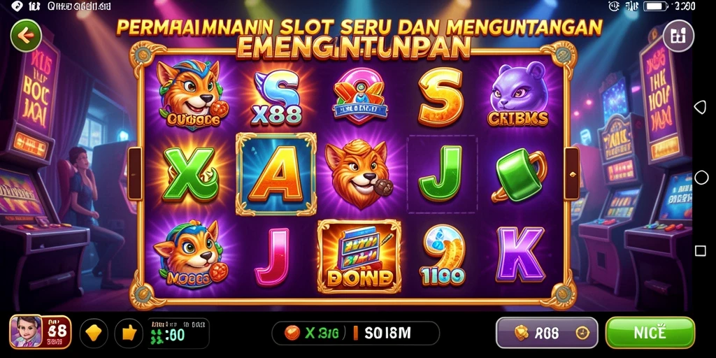 Tampilan menarik dari gameplay Slot X88 yang seru.