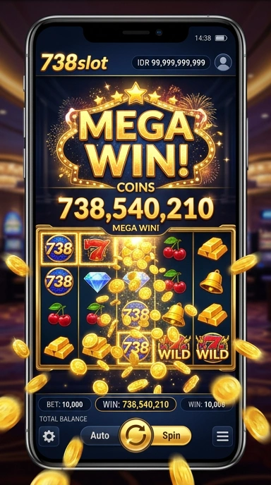 Screenshot fitur menarik dari aplikasi slot di 738slot.