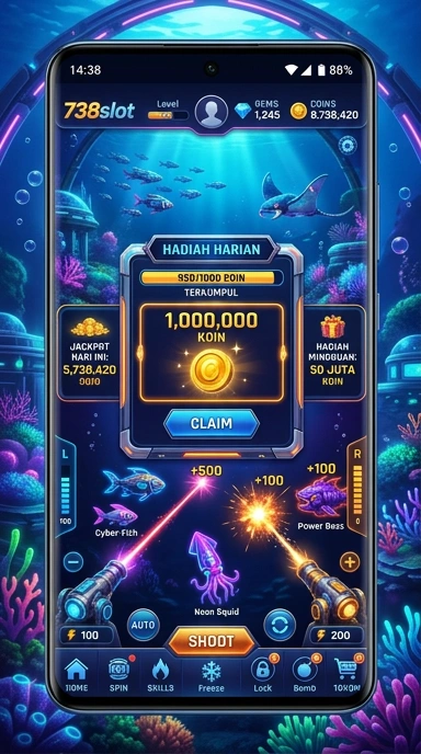 Proses unduh aplikasi slot di 738slot yang cepat dan sederhana.